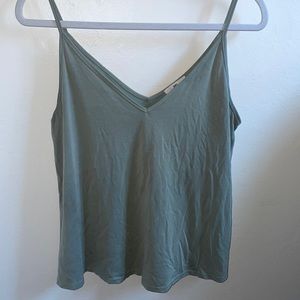 Green tank top